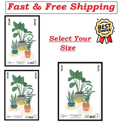 Mainstays Basic Black  Framed Poster ( Select Your Size ) - Best Product.,