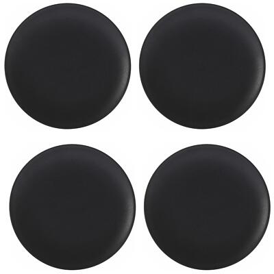 4er Set Speiseteller Caviar Black matt schwarz D. 27cm Maxwell & Williams