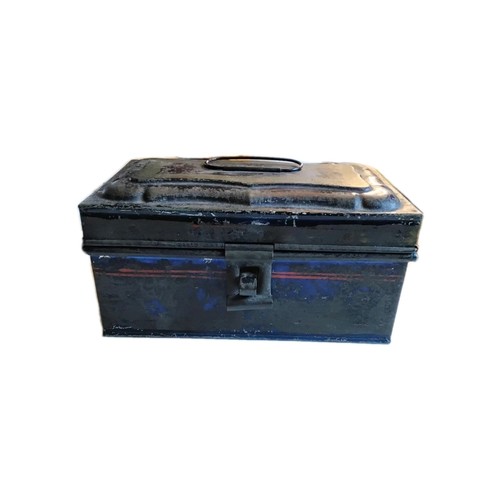Antique Toleware Document Or Spice Box