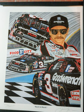 1995 Dale Earnhardt Sam Bass Signed Mini Print Collection #2170/3000 COA
