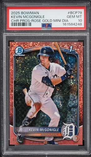 Kevin McGonigle [Rose Gold Refractor] #BCP-79 2025 Bowman Chrome Prospects card