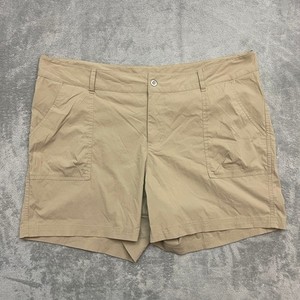 Columbia Omni Shield Shorts Womens Plus 20W Tan 6” Inseam Outdoor Hiking