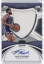 2022-23 Panini Crown Royale Rookie Silhouettes 89/199 David Roddy #132 Auto nd3