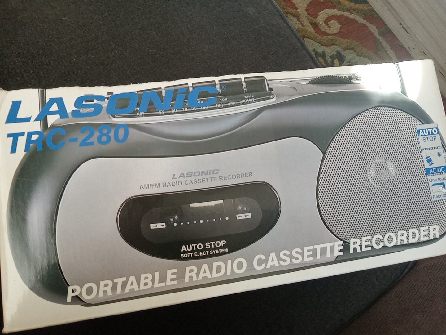 Vtng Boombox Lasonic TRC-280 Radio Cassette Recorder 1980 Ne