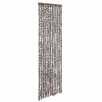 Insektenschutz-Vorhang Braun Und Weiß 56X185 Cm Chenille