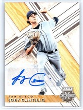 Joey Cantillo 2019 Panini Elite Extra AUTO Pre ROOKIE RC Cleveland Guardians