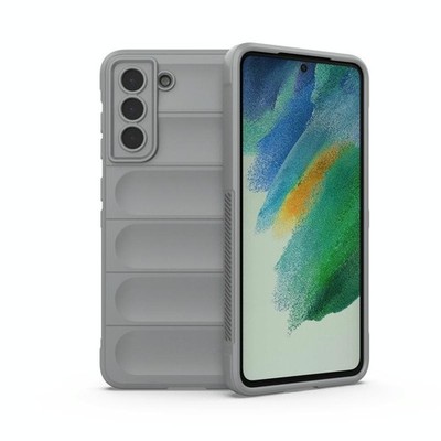Samsung Galaxy S21 FE Magic Shield Hülle TPU Flanell Grau