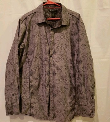 I.N.C. International Concepts Men's Shirt XXL Gray Button Down