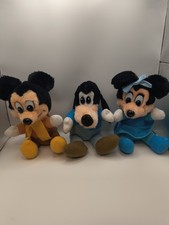 Vintage Disney Mickey's Christmas Carol Stuffed Plush Hardees Lot Minnie  Goofy