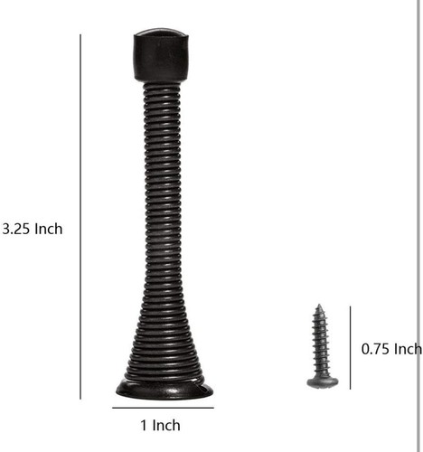 12 Stück Feder Türstopper 3 1/4 Zoll Flexibel Schwerlast Feder Türstopper - Bild 2 von 6