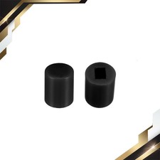 40 x Plastic 6x7mm Latching Pushbutton Tactile Switch Caps Cover Protector Black