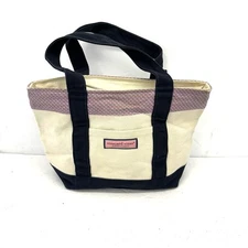 Vineyard Vines Canvas Purse Mini Tote Beach Bag Whale Print