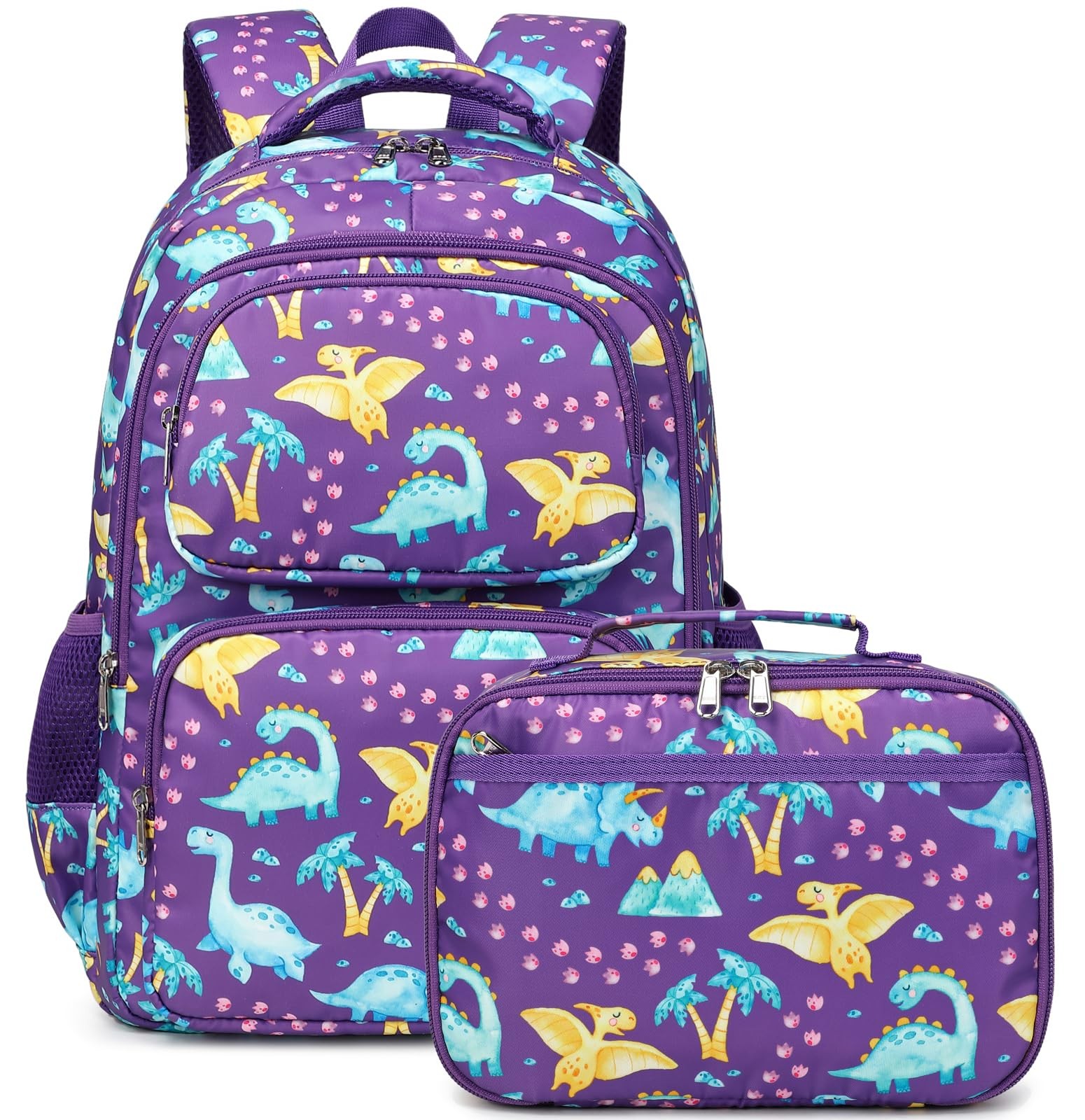 Kids Elementary School Backpack Bookbag Travel Bag Lunch Box Set Boys Girls