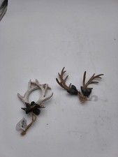 Set Of 2 Christmas Ornaments Reindeer Antlers