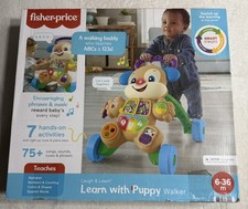 Fisher Price Learn With Puppy Walker New In Box Ages 6-36m