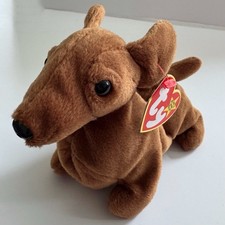 Ty Vintage 1995  Weenie The Dachshund Dog  Perfect Condition NWT