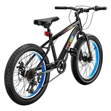 20” Mountain Bike 7 Speed Shimano Twist Shifter, Dual Disc Brakes, High Carbon