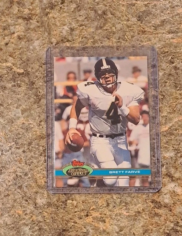 (7) Brett Favre 1991 Topps Stadium Rookie Card RC Ultra Upper Action 1992 Bowman - Image 2 of 4