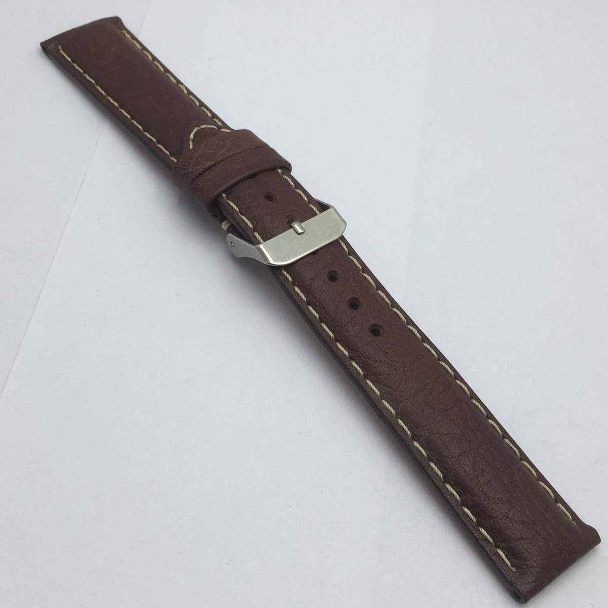20 mm Bandco Buffalo Genuine Leather Men’s Watch Brown Band Strap ETS33RM2 View 4