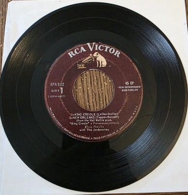 RARE!!!! ELVIS MAROON KING CREOLE EPA-5122 RCA