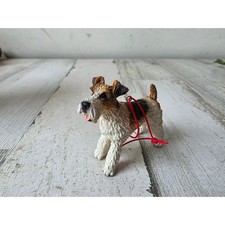 Jack Russell dog puppy ornament realistic lifelike Xmas tree