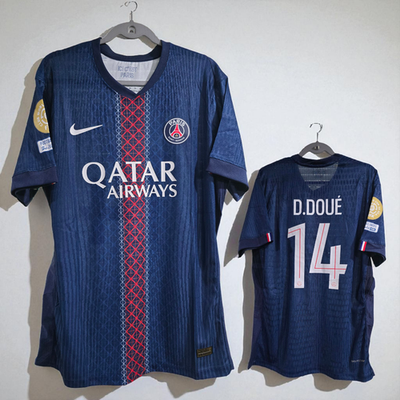 PSG - PARIS SAINT-GERMAINT F.C. HOME 2025 - D.DOUÉ # 14 - 2XL (Run