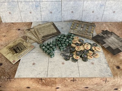 Dust Tactics Allied Dice & Misc. Game Pieces Lot