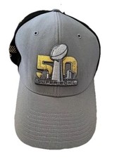 Gorra ajustable Forty Seven Brand Super Bowl 50 gris negro dorado
