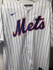 David Wright 5 New York Mets White Pinstripe Size Large
