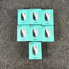 Box of 7 Logitech M325S Wireless Mouse Pale Gray USB-A Receiver