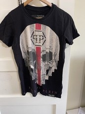 Philipp Plein T-Shirt Skull Rhinestone Crysta...