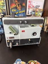 Elmo Sound ST-1200 Magnetic Super 8mm Film Projector w/ Case Manual Mic Monitor