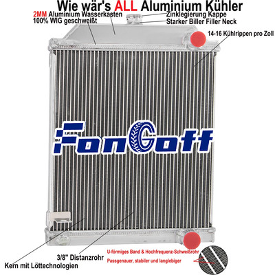 3 Reihig Aluminium Kühler Für 51-1961 Jaguar MK9 MK MK8 Mark VII VIII IX MT