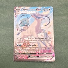 Pokémon Calyrex Cavaliere Glaciale VMAX 203/198 ITA 320 PV Olografico Foil