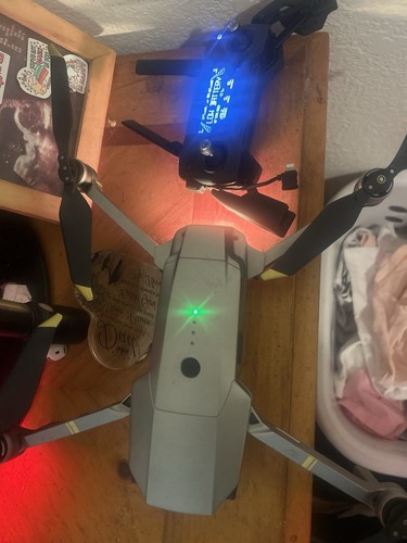 DJI Gray Quadcopter Drone - DJI Brand RC Quadcopter Drone in Gray Color