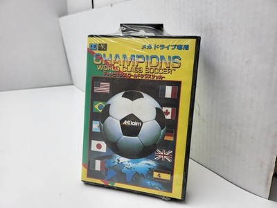 NEW Factory Sealed Champions World Class Soccer for Sega Mega Drive #D16