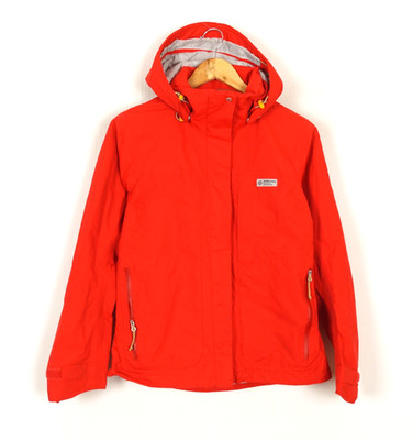 DIDRIKSONS STORM SYSTEM Women's Jacket Size 34 XS Hooded Red Mesh Lined