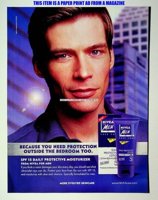 Nivea Lotion for Men 2002 Trade Print Magazine Ad Poster ADVERT