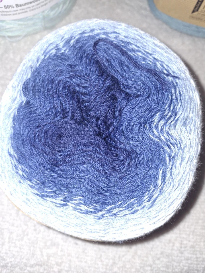 Scheepjes WHIRL Yarn, Cotton Indigo Plane - Image 2 of 4
