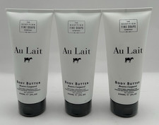NEW Scottish Fine Soaps Au Lait Body Butter Organic Milk 7 Fl Oz 200ml Set of 3