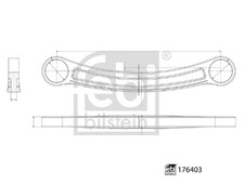 Für FEBI 176403 CONTROL ARM MERCEDES-BENZ PKW