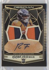 2018 Panini Obsidian Electric Etch Orange 25/50 Royce Freeman #22 Auto 7ov