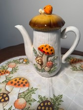 VTG Merry Mushroom  Ceramic Coffee or Tea Pot...