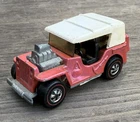 New ListingVintage 1970 Hot Wheels Redline Salmon Pink Grass Hopper Toy Car Jeep
