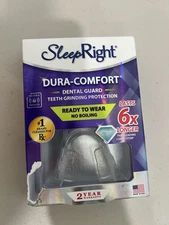 SleepRight Dura-Comfort Dental Guard 6X Nighttime Teeth Grinding,lNEW