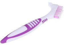 BWESOO Premium Denture Cleaning Brush Set with Multi-Layered Bristles 