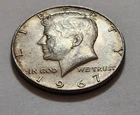 1967 Kennedy Half Dollar • 40% Silver • Circulated Example • As Shown   X72