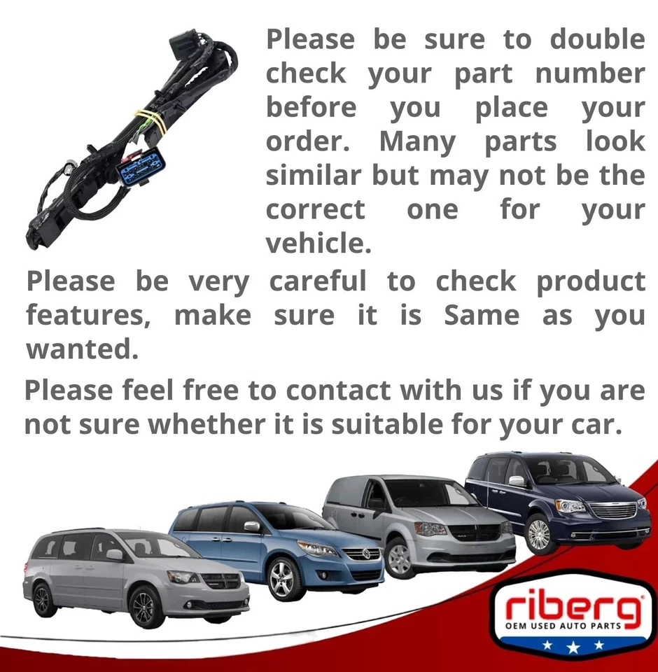 68211875AA OEM MOPAR 13-14 Routan puerta corredera pista de alambre izquierda PROBADO Foto 2 de 4