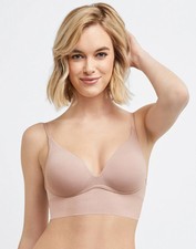 Maidenform Size XL Beige Seamless Lift Wirefree Longline Bralette Bra NEW