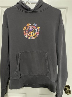 Vintage Element Sweatshirt Mens Medium Shrooms Mushroom Hoodie Skateboard Y2K